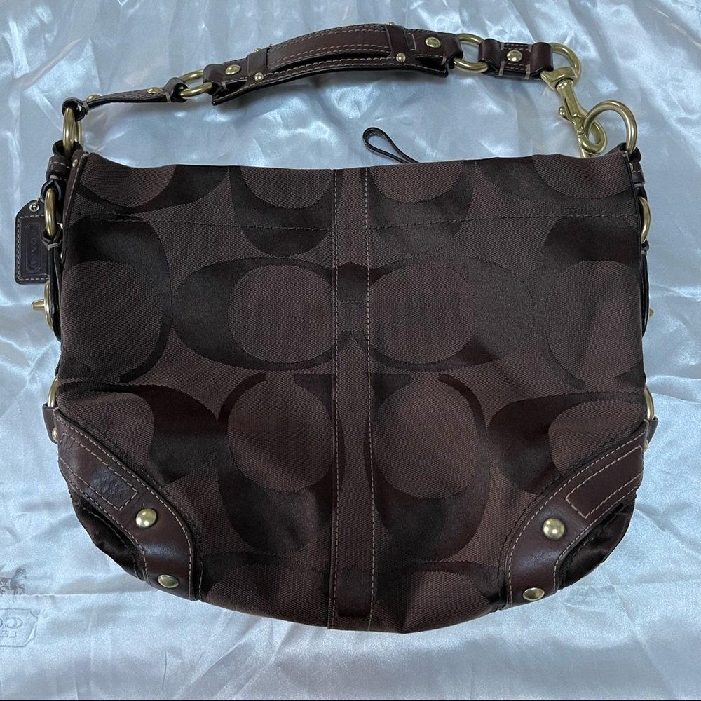 Coach Carly Signature Hobo 10619
